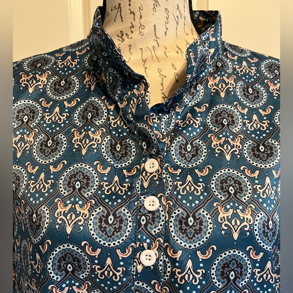 EUC MISSLOOK Teal Women’s Blouse size Small
